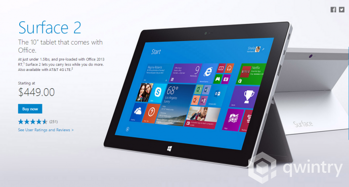 Планшеты Surface 4